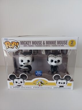 Disney Mickey And Minnie Mouse Plane Crazy 2 Pack Vinyl Figure Funko Pops